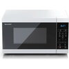 Микровълнова печка Sharp YC-MS02E-W, Fully Digital, Cavity Material -steel, 20l, 800 W, LED Display Blue, Timer & Clock function