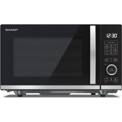 Микровълнова печка Sharp YC-QG204AE-B, Semi Digital, Flatbed,  Built-in microwave grill, Grill Power: 1000W, Plastic and Glass/P