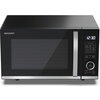 Микровълнова печка Sharp YC-QG204AE-B, Semi Digital, Flatbed,  Built-in microwave grill, Grill Power: 1000W, Plastic and Glass/P