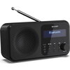 Радио Sharp Radios DR-P420(BK), PORTABLE DIGITAL RADIO, Bluetooth 5.0, 20 DAB+/DAB/FM, Auto time/date, LCD Display, Dual alarm,M