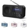 Радио Sharp Radios DR-P420(BK), PORTABLE DIGITAL RADIO, Bluetooth 5.0, 20 DAB+/DAB/FM, Auto time/date, LCD Display, Dual alarm,M