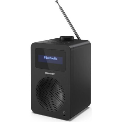 Радио Sharp Radios DR-430(BK), DIGITAL RADIO, Bluetooth 5.0, 5W, 20 DAB+/DAB/FM, Auto time/date, LCD Display, Dual alarm, 3.5mm 
