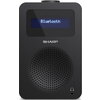 Радио Sharp Radios DR-430(BK), DIGITAL RADIO, Bluetooth 5.0, 5W, 20 DAB+/DAB/FM, Auto time/date, LCD Display, Dual alarm, 3.5mm 