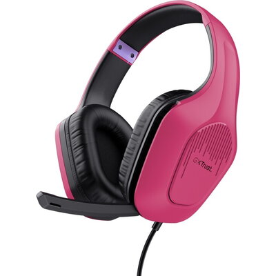 Слушалки TRUST GXT415 Zirox Headset Pink