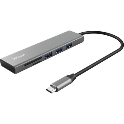 USB хъб TRUST Halyx Fast USB-C Hub & Card Reader