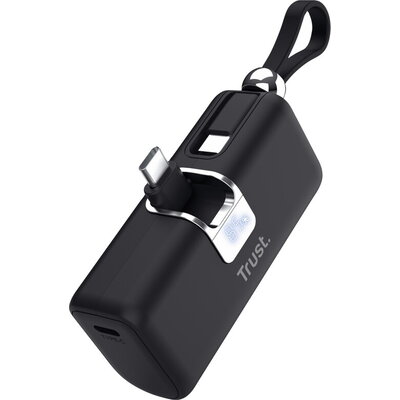 Външна батерия TRUST Pacto 5000 mAh Pocket Powerbank Black