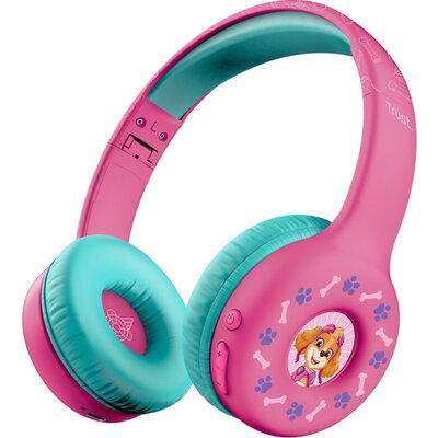 Слушалки TRUST Nouna Wireless Headphones Paw Patrol Pink