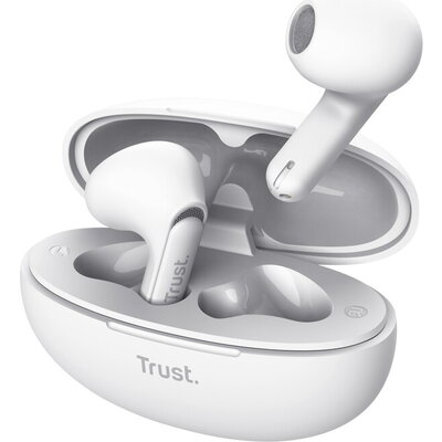 Слушалки TRUST Yavi Bluetooth ENC Earphones White