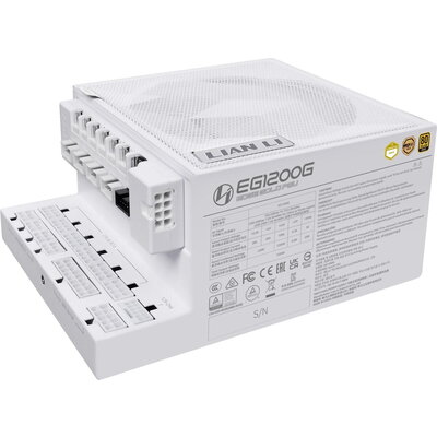 Захранващ блок Lian Li EDGE EG1200G - 1200W 80+ Gold PCIe 5.1, ATX 3.1 - Бяло