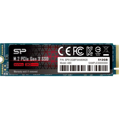 SSD Silicon Power P34A80 512GB Nvme