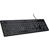 Клавиатура Natec Keyboard Herring Glow US, White Backlight