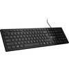 Клавиатура Natec Keyboard Herring Glow US, Black, Slim