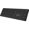 Клавиатура Natec Wireless Keyboard Tang US, BT+2.4GHz, Silent, Slim, Black