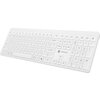 Клавиатура Natec Wireless Keyboard Tang US, BT+2.4GHz, Silent, Slim, White