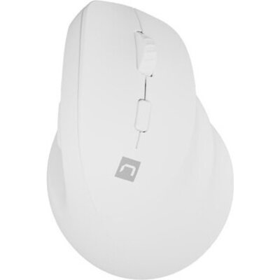 Мишка Natec Vertical Mouse Crake 2 Wireless, 2400DPI Bluetooth 5.2 + 2.4 GHz White