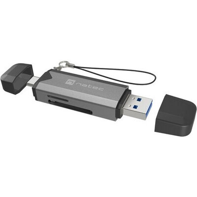 Аксесоар Natec Scarab 3 USB-C/USB-A 3.2 Gen.1 SD/Micro SD Card reader