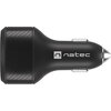 Зарядно устройство Natec Coney 2xUSB, 1xUSB-C Quick charger 84W Black