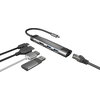 Докинг станция Natec Fowler Go Multiport Adapter 5 in 1, 2xUSB 3.0 HUB, HDMI 4K, USB-C PD, RJ45