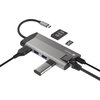 Докинг станция Natec Fowler Plus Multiport Adapter 8 in 1, USB 3.0 HUB, HDMI 4K, USB-C PD, RJ45, SD, Micro