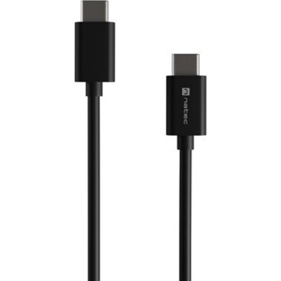 Кабел Natec USB-C(M) -> USB-C (M) 2.0 cable 1m pd 100w Black