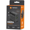 Адаптер Natec USB Charger Ribera 1X USB-A + 1X USB-C 20W, Black