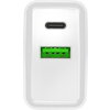 Адаптер Natec USB Charger Ribera 1X USB-A + 1X USB-C 20W, White