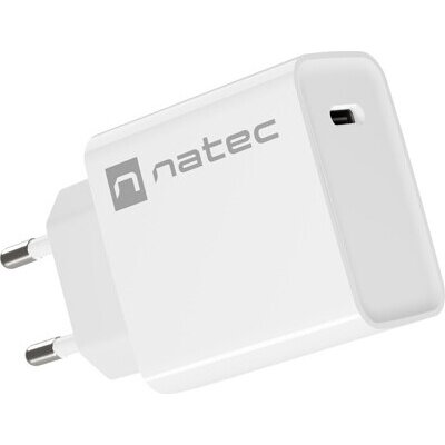 Адаптер Natec USB Charger Ribera 1X USB-C 20W, White