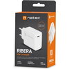 Адаптер Natec USB Charger Ribera 1X USB-C 20W, White