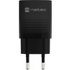 Адаптер Natec USB Charger  Ribera Gan 1X USB-A + 1X USB-C 30W, Black