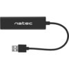 USB хъб Natec usb 2.0 hub dragonfly 3x port usb 2.0 usb+rj45