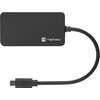 USB хъб Natec usb 3.0 hub silkworm 4-ports black usb-c