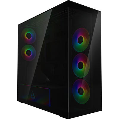 Кутия за компютър Arctic Xtender VG - Black Mid-Tower