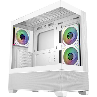 Кутия CoolerMaster Elite 690 Wood - Бял