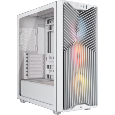 Кутия Corsair 3200D RS ARGB Mid-Tower Performance Case - White