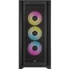 Кутия Corsair iCUE 5000D RGB Airflow Mid Tower, Tempered Glass, Черно