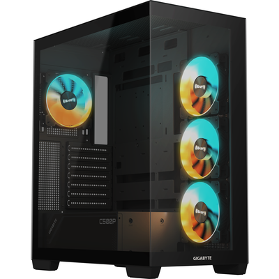 Кутия Gigabyte C500 PANORAMIC Stealth Black - Mid-Tower