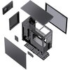 Кутия Jonsbo D41 Screen TG, mATX, Черна