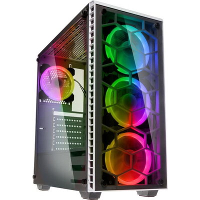 Кутия Kolink Observatory RGB TG Mid-Tower, Бял