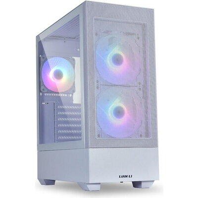 Кутия Lian Li LANCOOL 205 Mesh Mid-Tower, Tempered Glass, Бяло