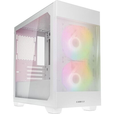 Кутия Lian-Li LANCOOL 205M Mesh Snow, Micro-Tower, Tempered Glass