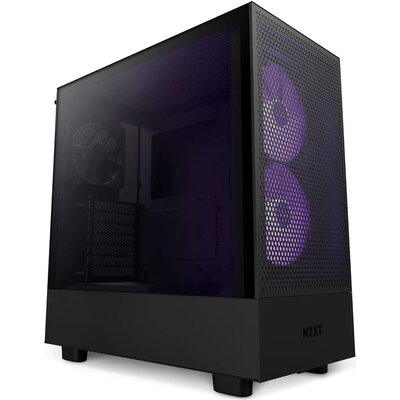 Кутия NZXT H5 Flow RGB Matte Black, Mid-Tower