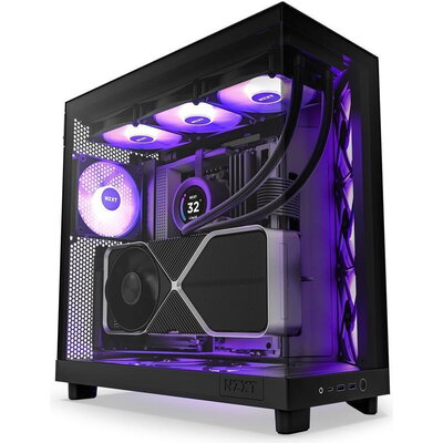 Кутия NZXT H6 Flow RGB Matte Black - Middle Tower