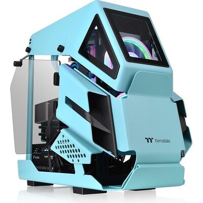 Кутия Thermaltake AH T200 TG Turquoise mATX Mini Tower