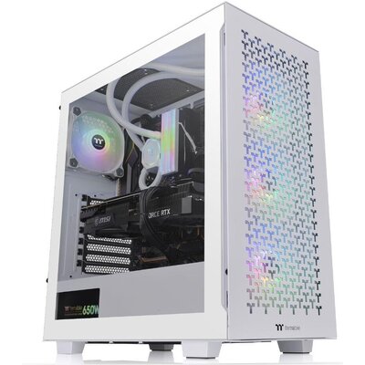 Кутия Thermaltake V350 TG Air ARGB, Tempered Glass, Mid-Tower, White