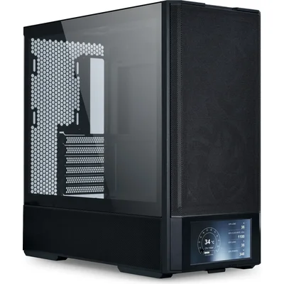 Кутия Lian Li LANCOOL 207 Digital Mid-Tower, Tempered Glass, Черно