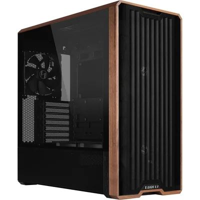 Кутия Lian-Li LANCOOL 217 Mid-Tower, Tempered Glass, Wood-Black