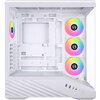 Кутия Lian Li Vector V100 ARGB Mid-Tower, Tempered Glass - White