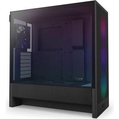 Кутия NZXT H5 Flow RGB 2024 Black, Mid-Tower