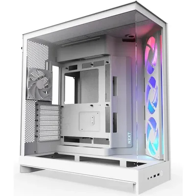 Кутия NZXT H9 Flow RGB Dual-Chamber - White