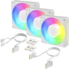 Комплект вентилатори ARCTIC BioniX P12 A-RGB PWM 120mm Daisy Chain - Бял